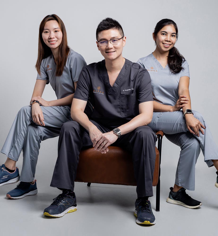 dr benjamin yip dengan staf