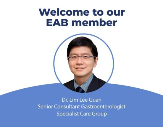 Gastroenterolog di Singapura, Dr Lim Lee Guan, Bergabung dengan Dewan Penasihat Ahli Kami
