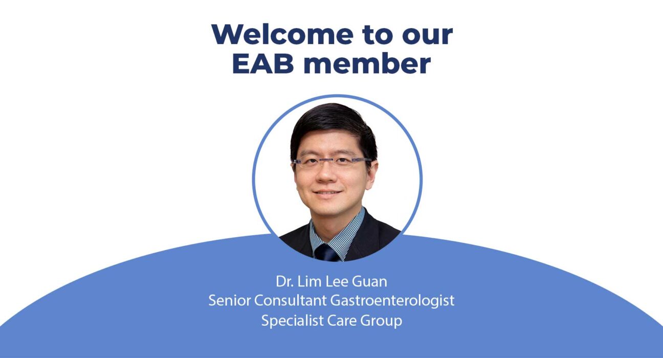 Gastroenterolog di Singapura, Dr Lim Lee Guan, Bergabung dengan Dewan Penasihat Ahli Kami